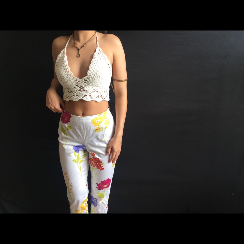 Summer floral capris